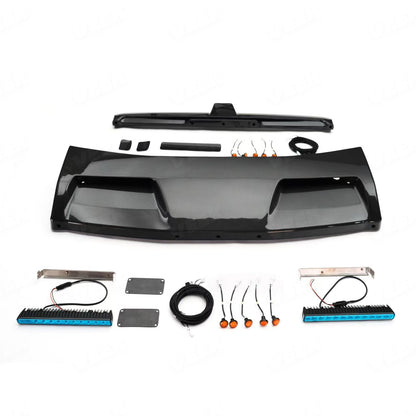 BRA/4x4/6x6 Carbon Fiber Front Roof Spoiler with LED for 2019-2024 G-Class W463A