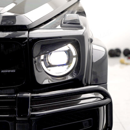 Carbon Fiber Demon Eye Headlight Cover for G Wagon W463A W465
