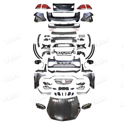 Mercedes Benz ML W164 (2005-2011) Upgrade Old to New AMG GLE 63 W166 (2018) Style Body Kit