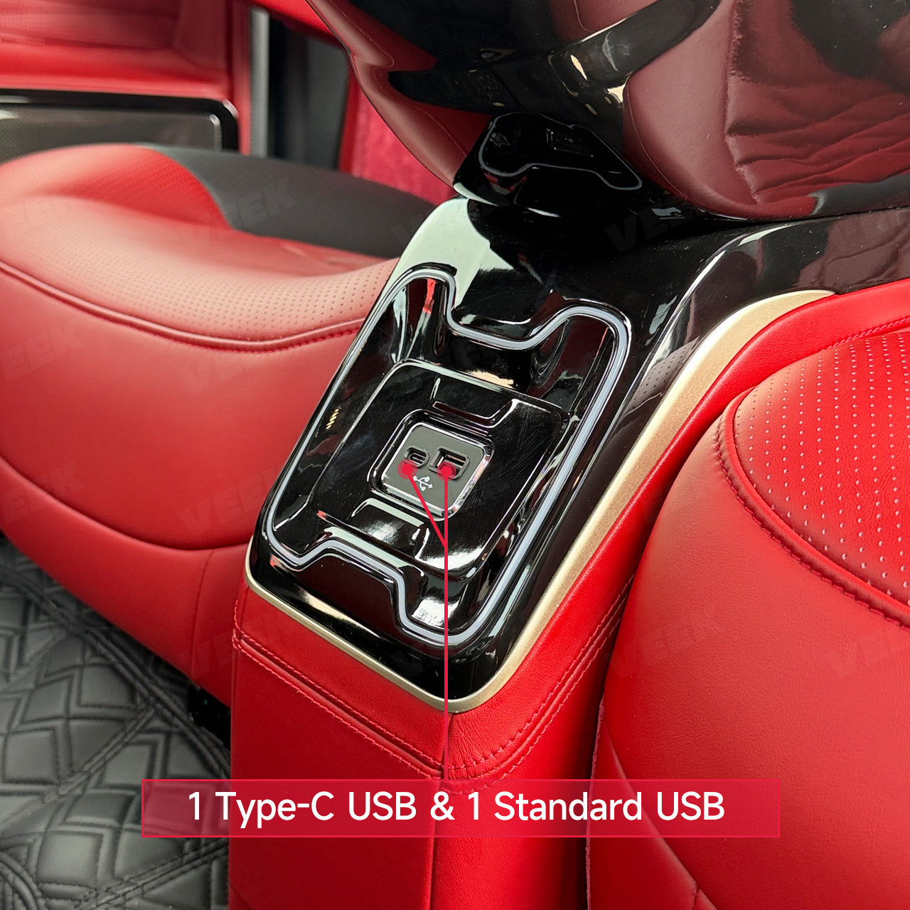 W463A G-Class adjustable rear-seat detail