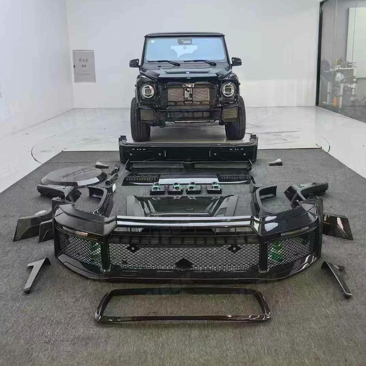 Carbon fiber exterior styling for Mercedes G-Class W463A