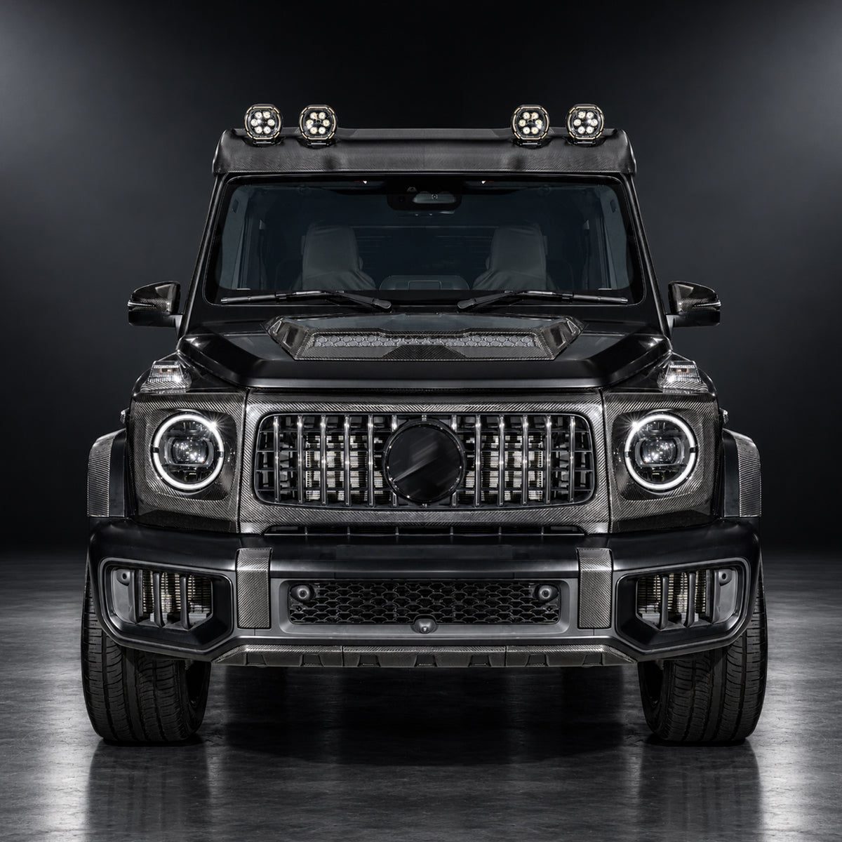 2025+ G63 Dry Carbon Fiber Grille Frame for Mercedes-Benz W465