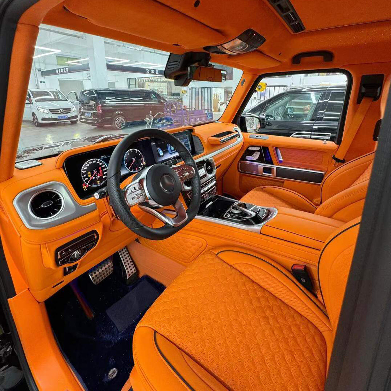 For G-Wagon W463 (2003–2018) Interior Upgrade to W463A (2024) G800/G900 Interior Kit