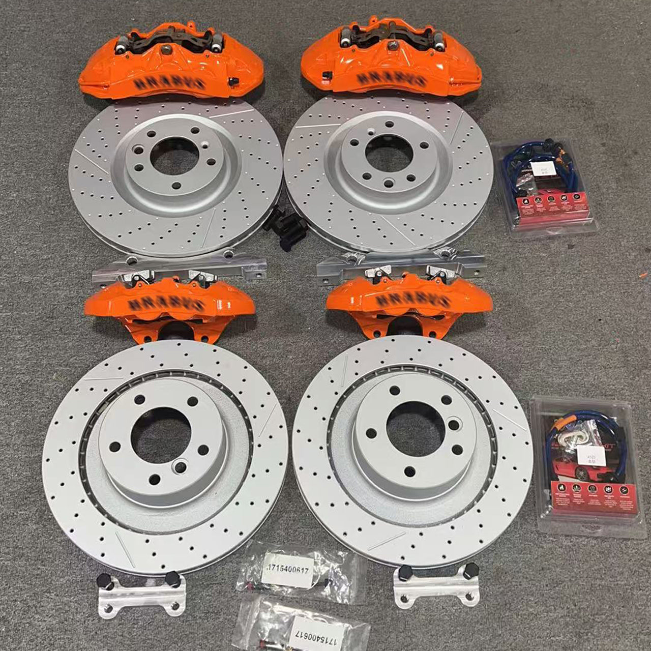 Mercedes-Benz G-Class W463 / W463A AMG Big Brake Kit – 6 Piston Front / 4 Piston Rear Calipers with Drilled Discs (OEM Take-Off)