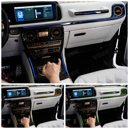 G-Wagon W463A W465 Interior Ambient Lighting 8-Piece Kit for Mercedes 2019–2025
