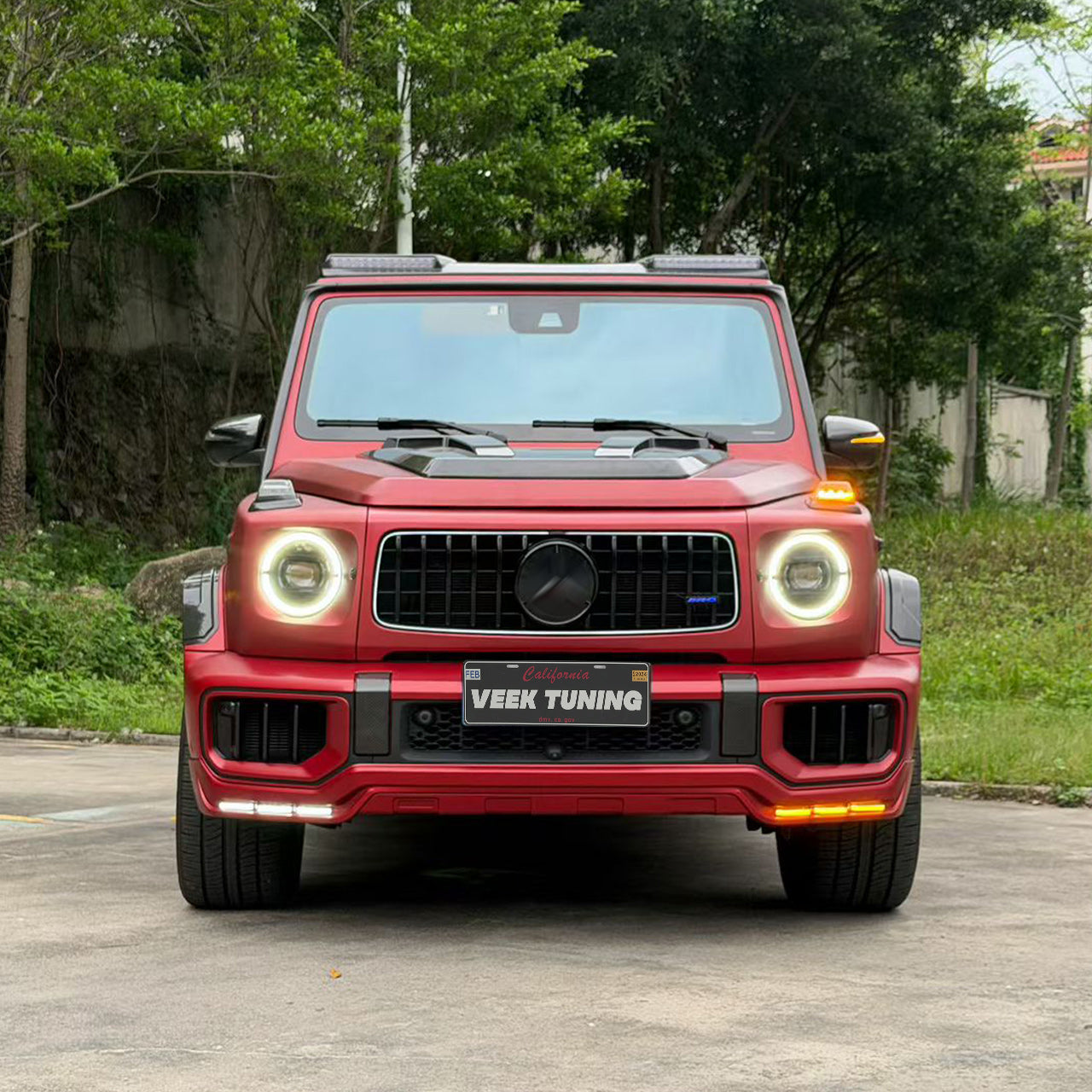 2026 Style LED Illuminated Front Grille Upgrade for Mercedes-Benz G-Class W463A W465 （2019-2026） Latest B Style Design