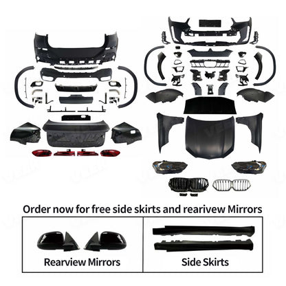 BMW X6 E71 （2008-2014）Upgrade Old to New X6 G06 LCI （2024）M-Tech Body Kit
