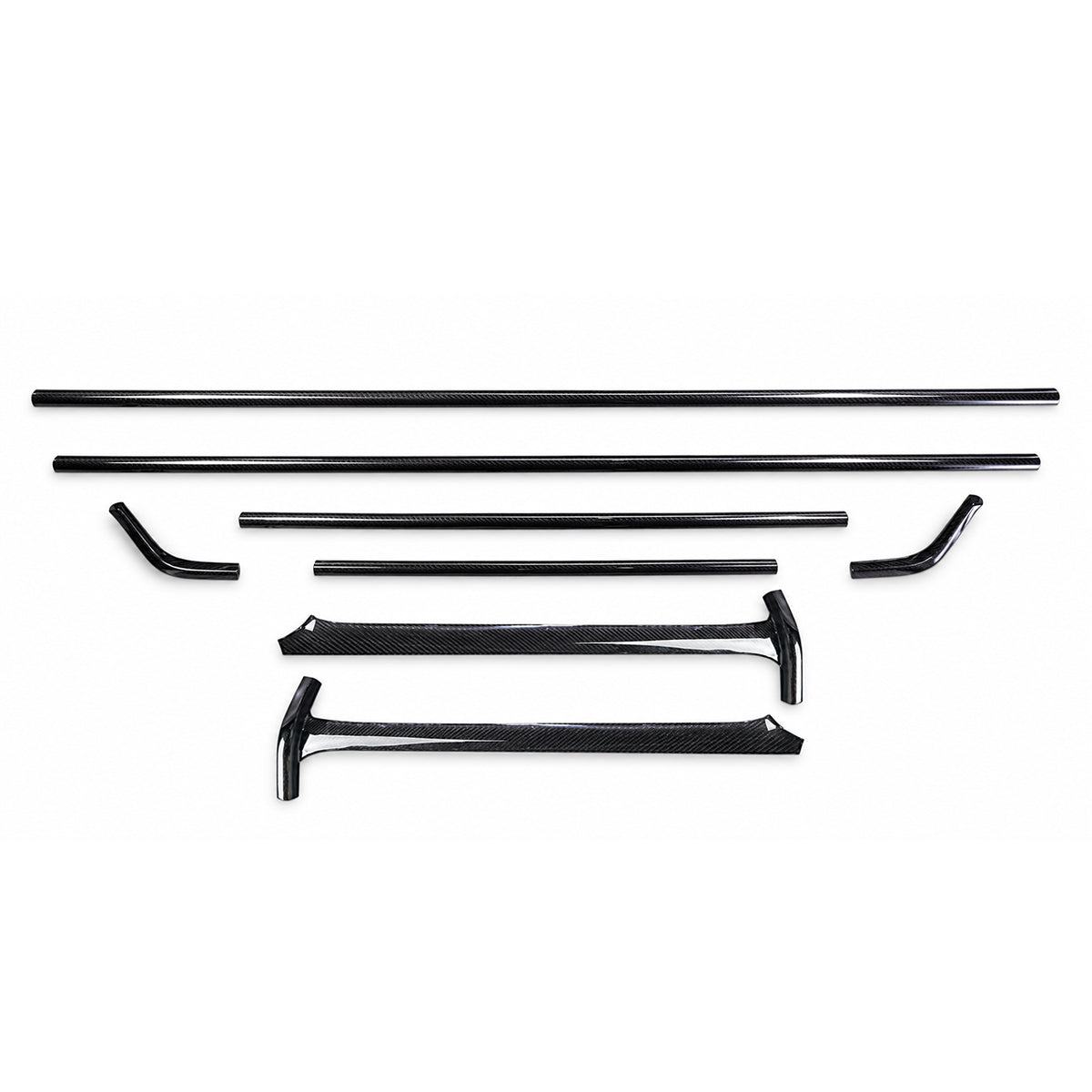 2025+ Mercedes-Benz W465 G63/G500/G550/G450 d Carbon Fiber Roof Trim Strips & A-Pillar Covers