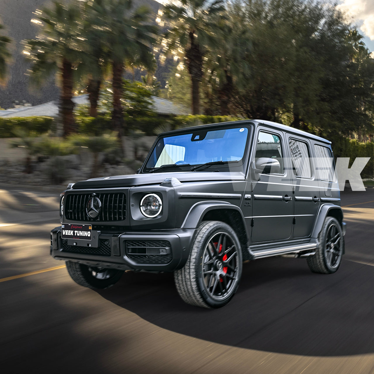 Mercedes G-Class W463A 2019-2024 Upgrade to G63 AMG Night Edition Body Kit and Blackout Lights Set