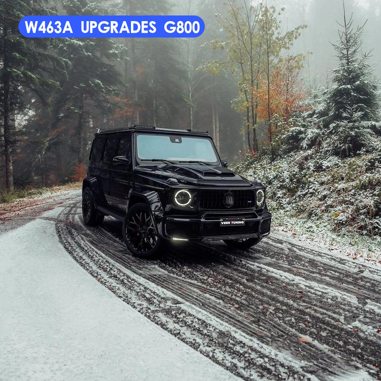 Mercedes-Benz W463/463A 2003–2024 G Wagon Exterior Upgrade to W463A/2025 465 G63/Brabus/G800/G900 Style Body Kit
