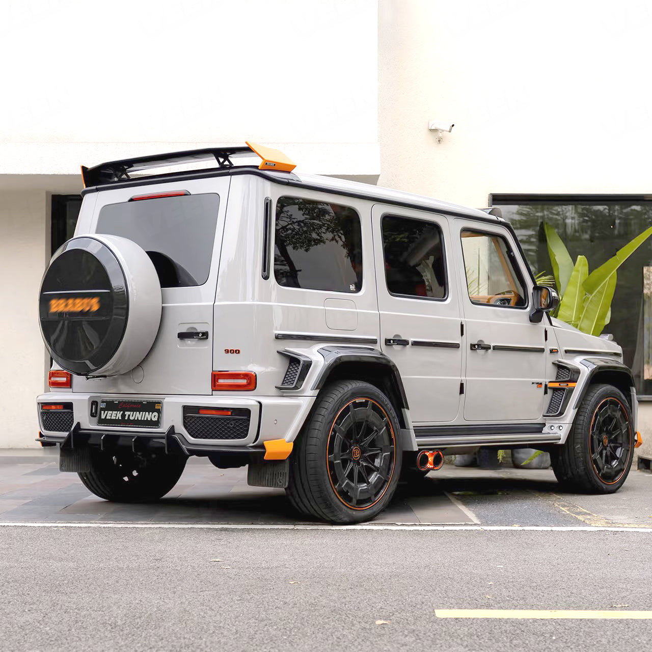 Extra Exterior Kits Carbon Fiber BRA G900 Style Rear Lip Upgrade for 2003–2024 G Wagon W463/W463A