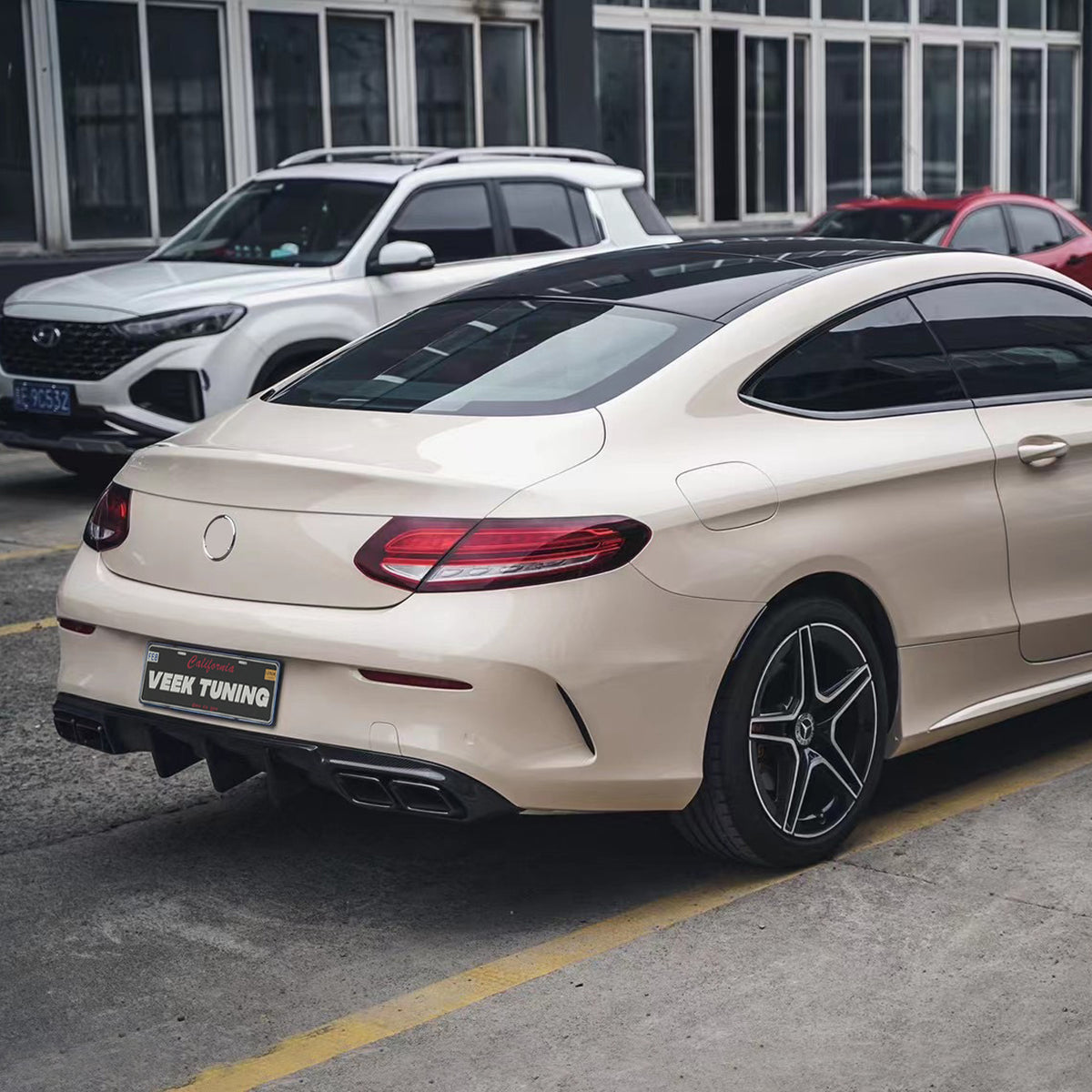 2016–2022 Mercedes-Benz C205 Coupe Upgrade to 2021 C63 S AMG Coupe Exterior Body Kit
