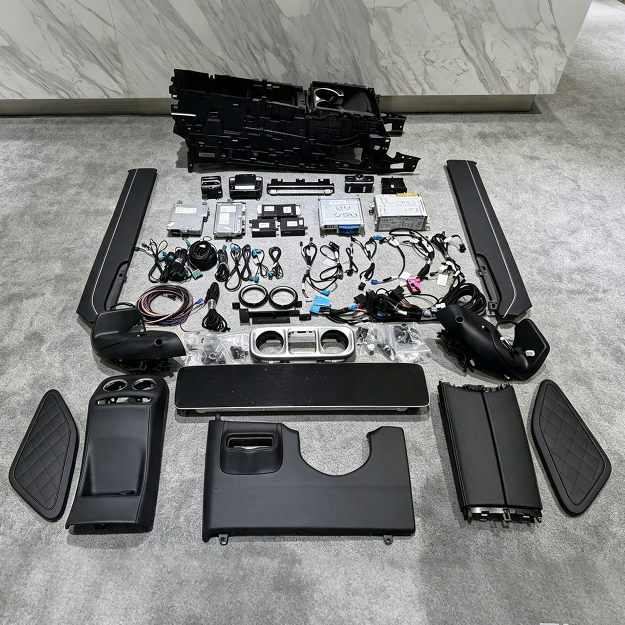 Mercedes W463A G-Class Upgrade to W465 Interior Kit – 24.6" Screen, AC Panel & Touchpad Full Set