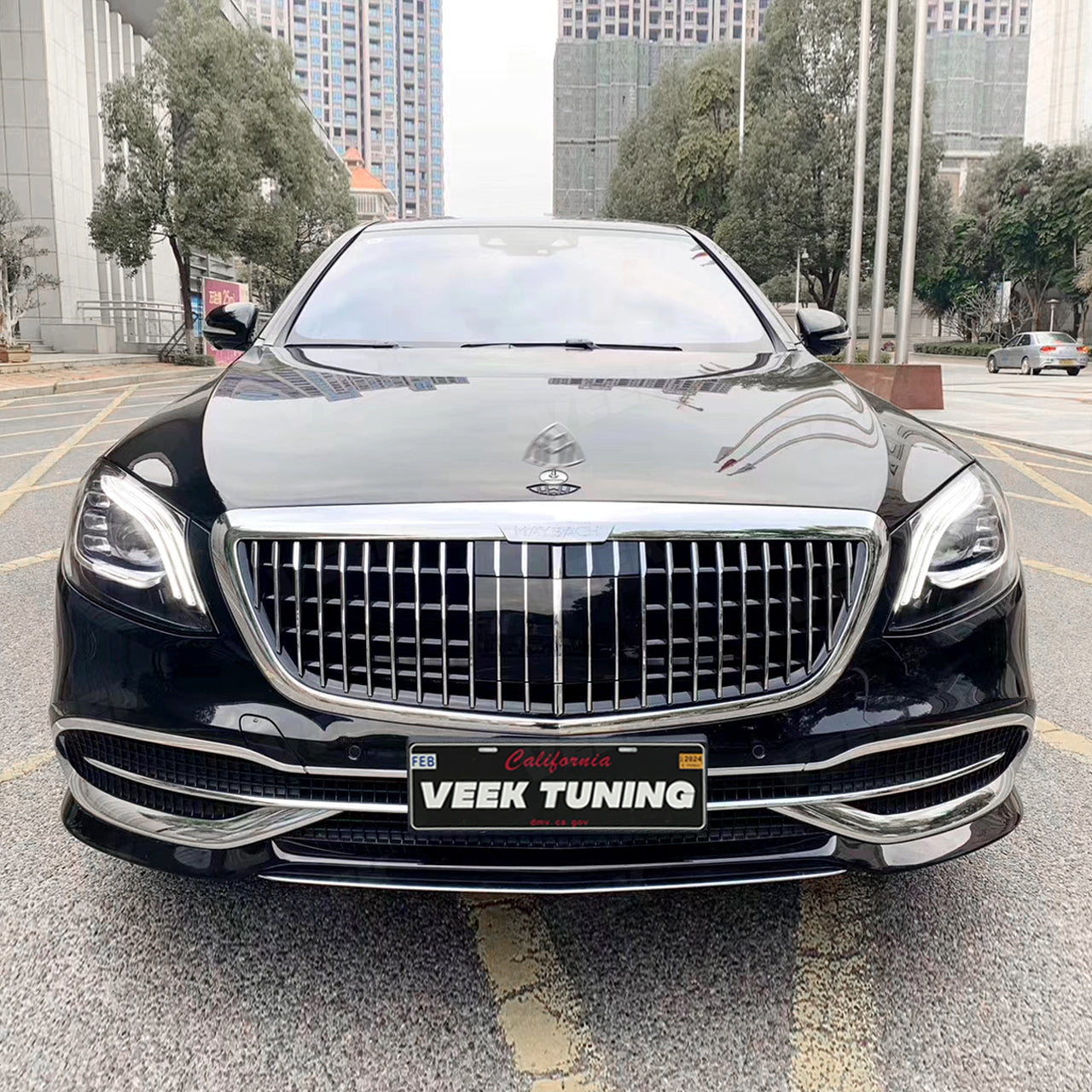 For S Class W222 (2014-2020) old to new Maybach Style (2024) Body Kit