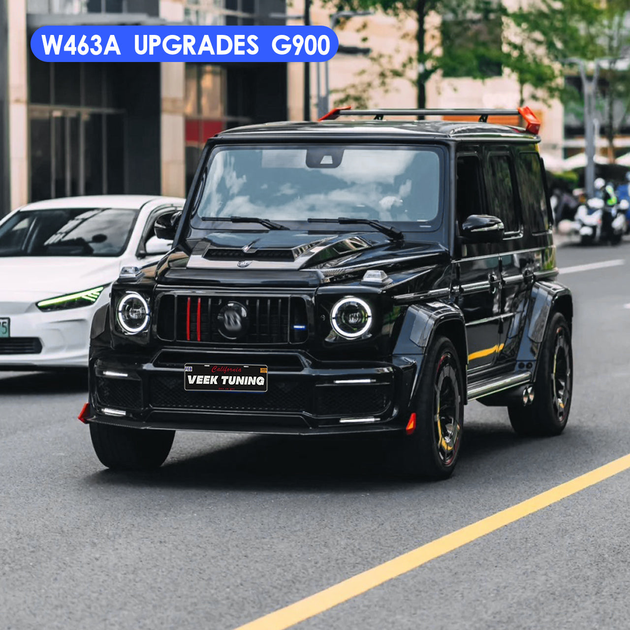 Mercedes-Benz W463/463A 2003–2024 G Wagon Exterior Upgrade to W463A/2025 465 G63/Brabus/G800/G900 Style Body Kit