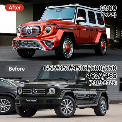MERCEDES-BENZ W463A/W465 2019-2025 G55/350/450d/500/550 G-WAGON EXTERIOR UPGRADE TO Maybach G900 BODY KIT