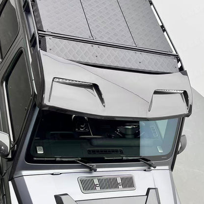 BRA/4x4/6x6 Carbon Fiber Front Roof Spoiler with LED for 2019-2024 G-Class W463A