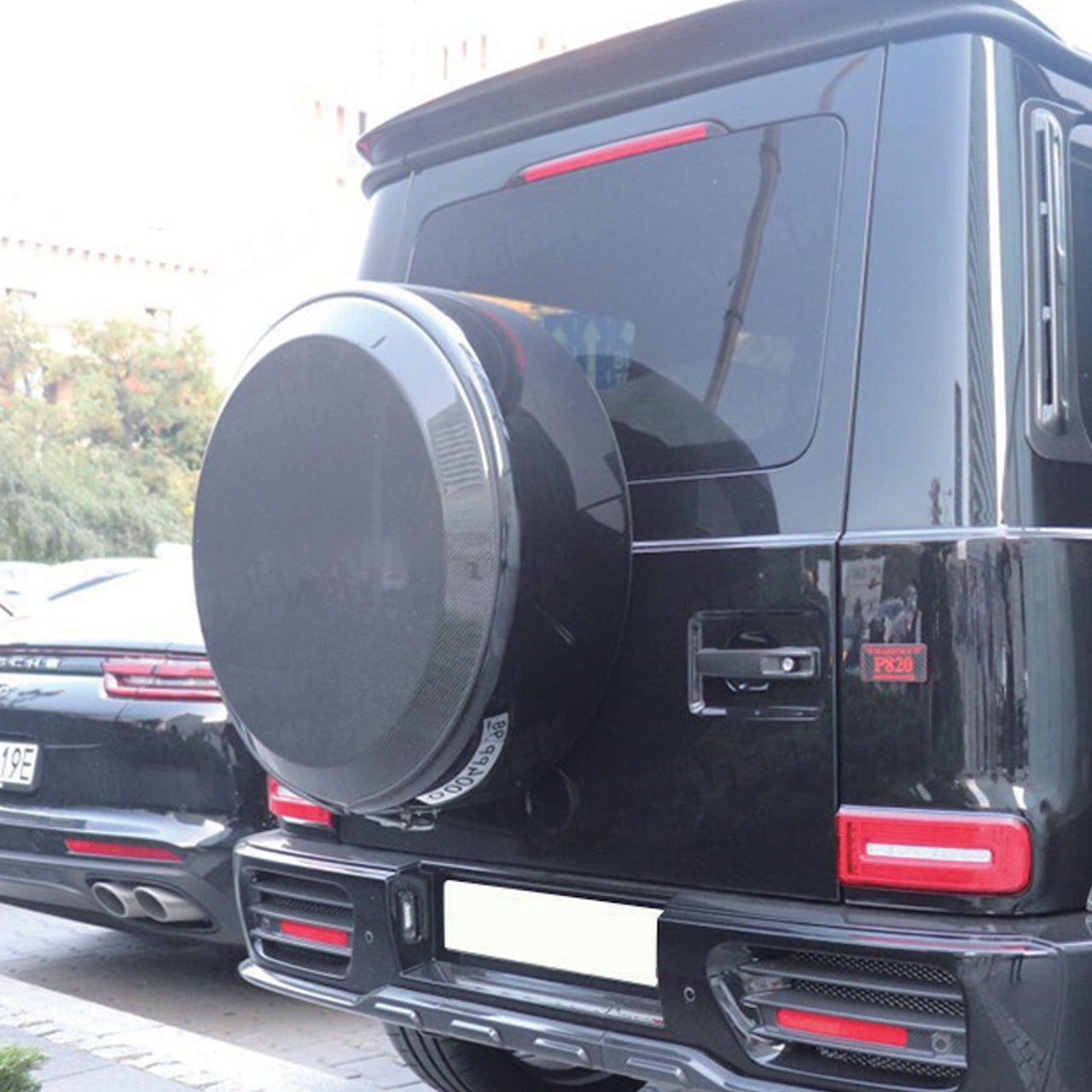 Carbon fiber spare wheel cover product detail