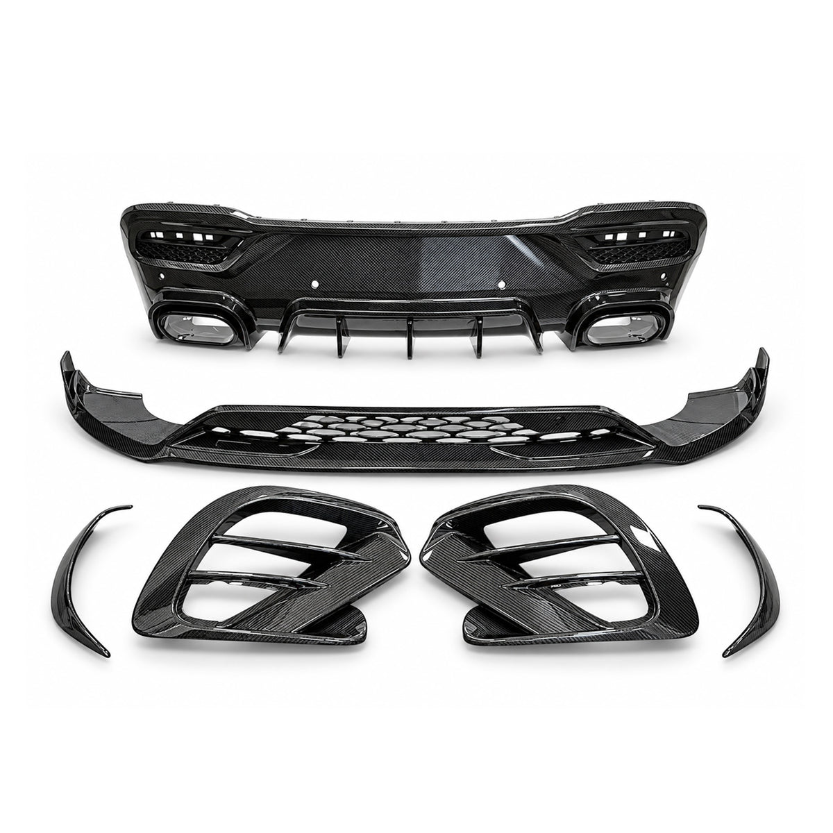 2020–2023 Mercedes-Benz GLE 63 Coupe C167 Upgrade to Carbon Fiber B900 Rocket Style Exterior Body Kit