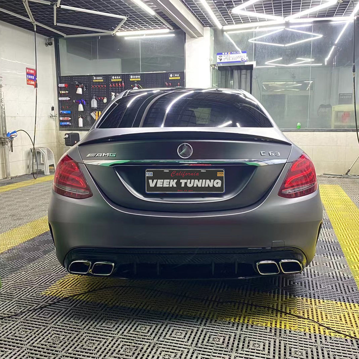 2014–2021 Mercedes-Benz C-Class W205 Upgrade to 2021 AMG C63 S LCI Facelift Style Exterior Body Kit