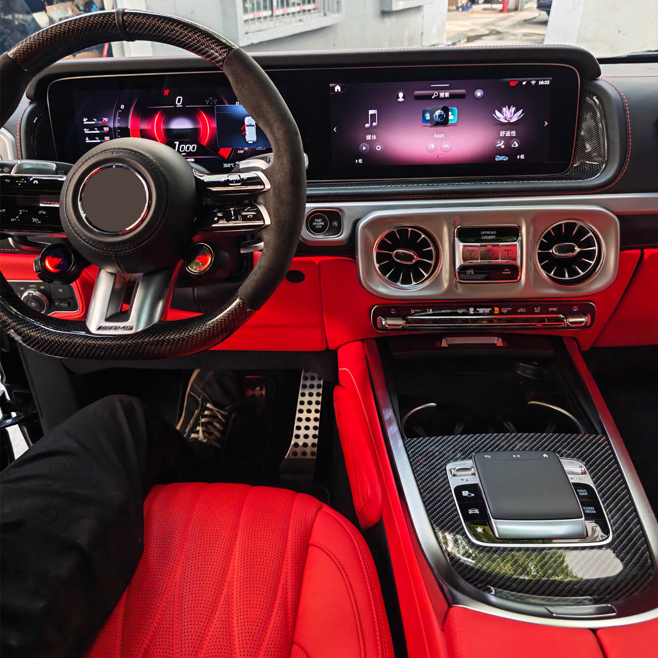 Mercedes W463A G-Class Upgrade to W465 Interior Kit – 24.6" Screen, AC Panel & Touchpad Full Set