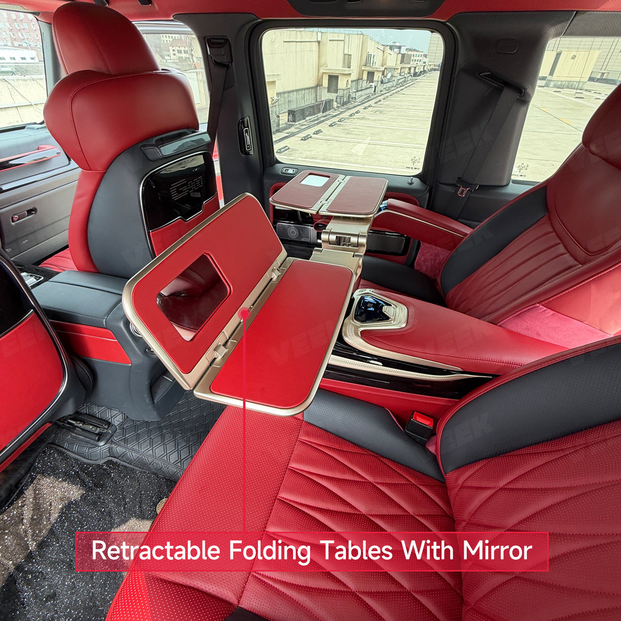 Mercedes G Wagon independently adjustable rear seats