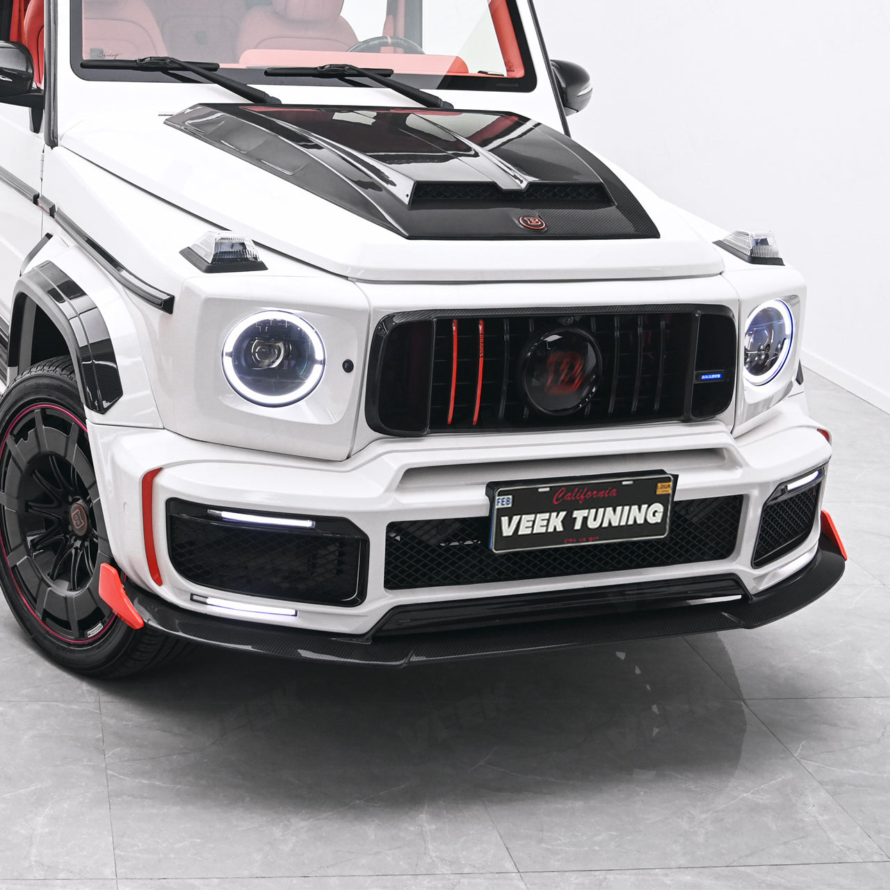 Carbon Fiber BRA G900 Style Front Lip Upgrade for G Wagon W463/W463A