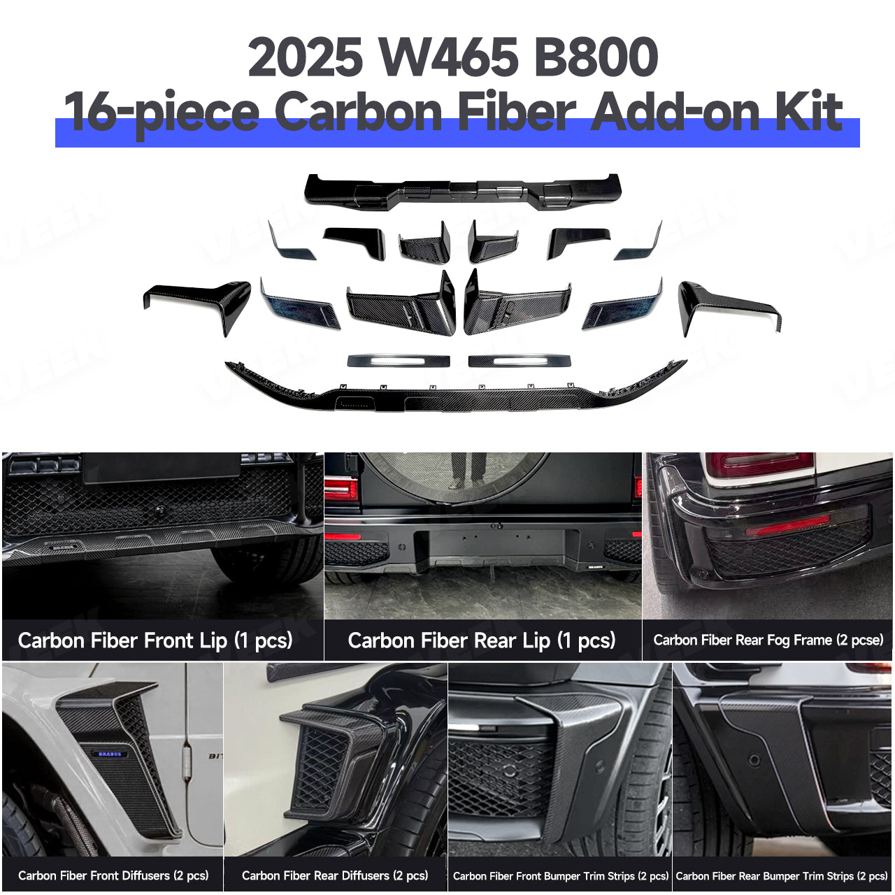 Mercedes G-Class W465-style front conversion detail