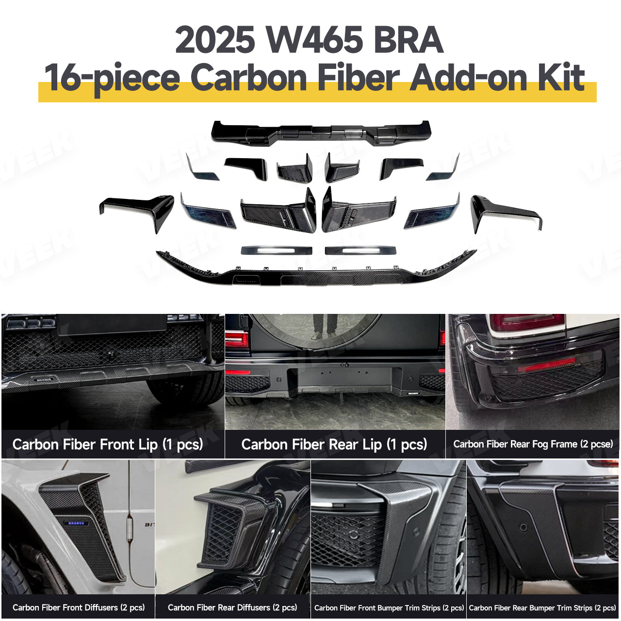 Mercedes G-Class B-style body-kit detail
