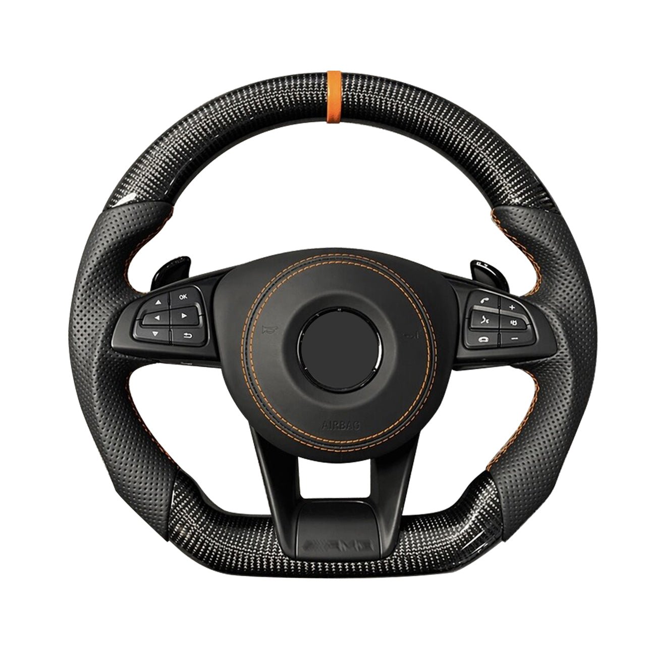2003-2025 Foged Carbon Fiber AMG/B Performance style steering wheel with AMG Drive Unit for Mercedes G Wagon W463 2003-2018 upgrade to W463A/465