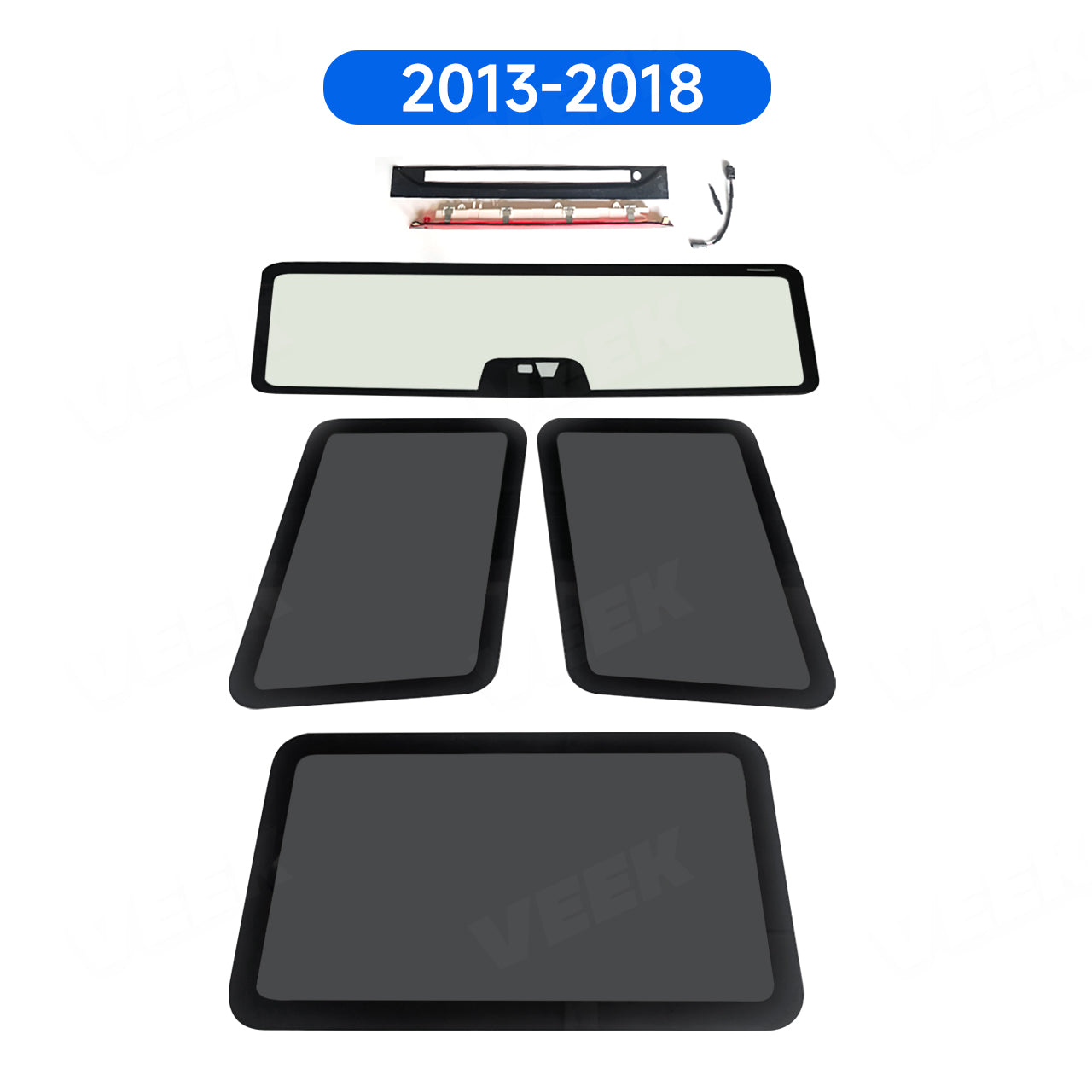 Frameless Windows for G Wagon W463 2002–2018 Exterior Upgrade to W463A 2024+ G63/G800/G900