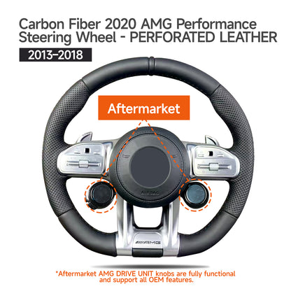 Mercedes-Benz G Wagon W463 2003-2018 upgrade to W463A/465 2019-2025 Foged Carbon Fiber AMG/Brabus Performance steering wheel/with AMG Drive Unit