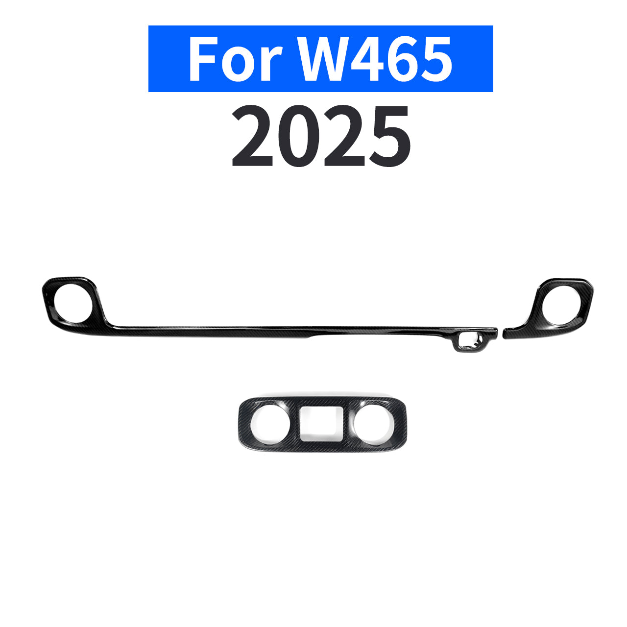 Carbon fiber Interior Clip-On Strip for W463A/W465 2019-2025 Mercedes G Wagon