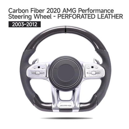 Mercedes-Benz G Wagon W463 2003-2018 upgrade to W463A/465 2019-2025 Foged Carbon Fiber AMG/Brabus Performance steering wheel/with AMG Drive Unit