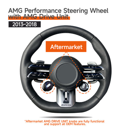 Mercedes-Benz G Wagon W463 2003-2018 upgrade to W463A/465 2019-2025 Foged Carbon Fiber AMG/Brabus Performance steering wheel/with AMG Drive Unit