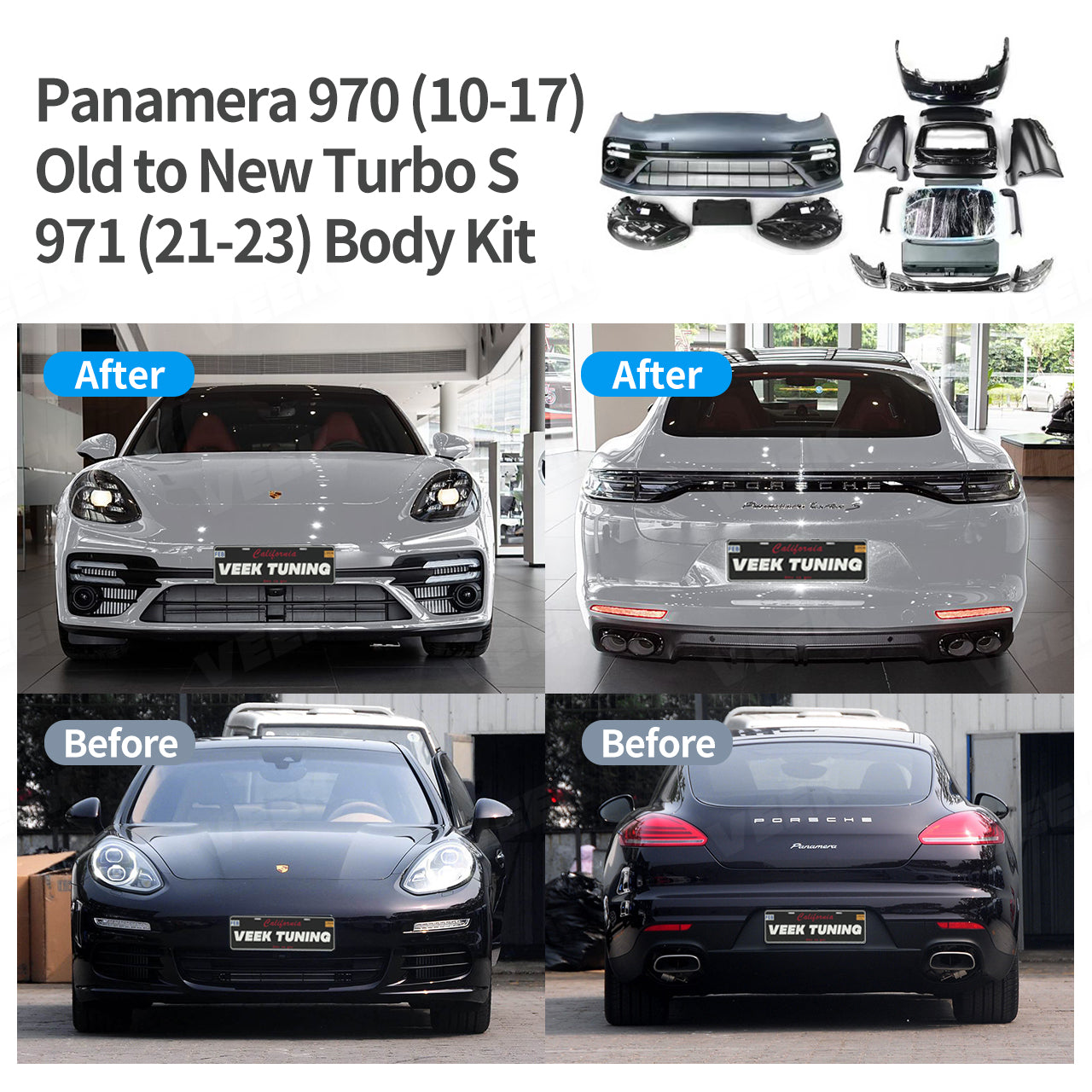 Porsche Panamera 970（2010-2017）Old to New 971 (2023) Turbo S Body Kit