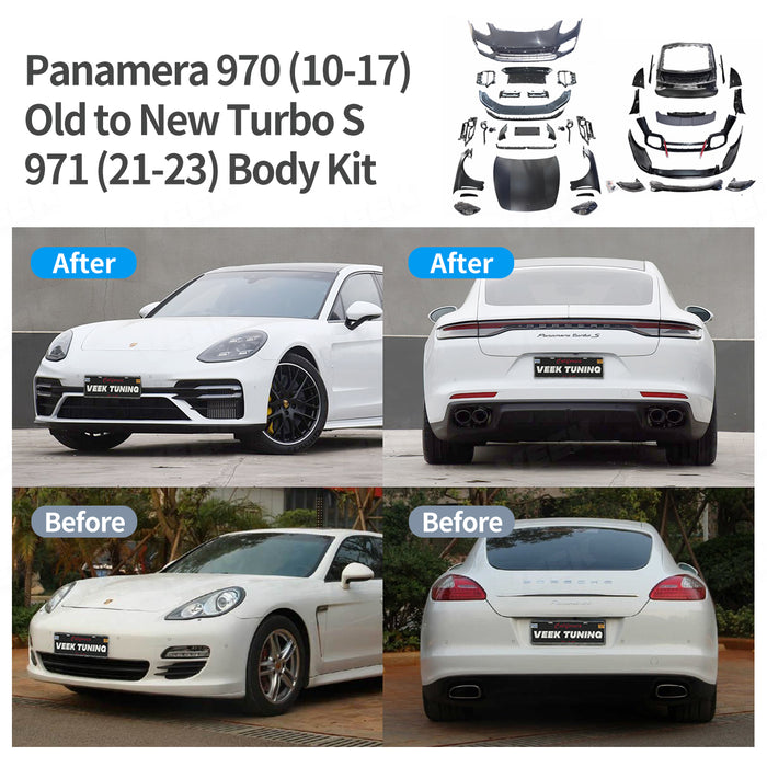 Panamera Body Shell Porsche Panamera 970(2010-2017)Old to New 971 (2023) Turbo S Body Kit