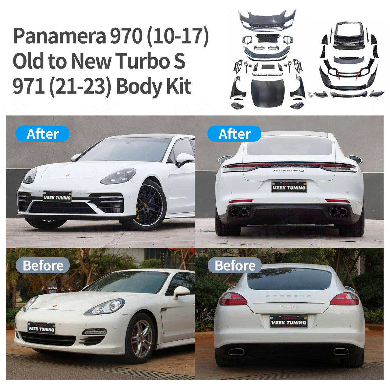 Porsche Panamera 970（2010-2017）Old to New 971 (2023) Turbo S Body Kit