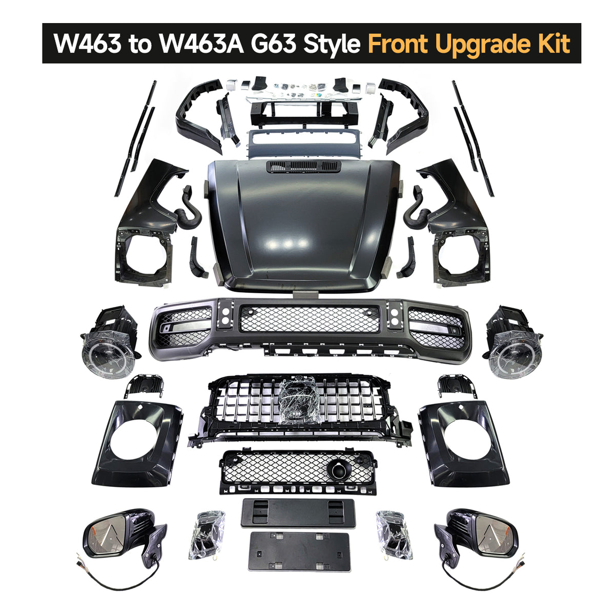 G Wagon W463/W463A to W465 G63 Style Body Kit (2003-2024)