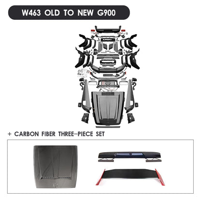Mercedes-Benz W463/463A 2003–2024 G-Wagon Exterior Upgrade to W463A 2024 G63/Brabus/G800/G900 Style Body Kit