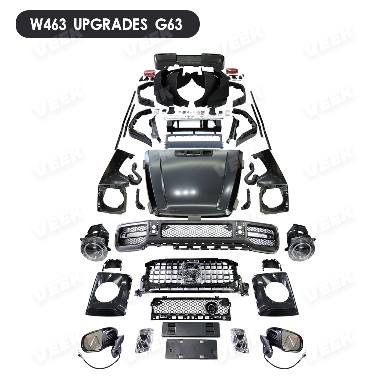 2002-2018 G Wagon Exterior Upgrade to 2023 Modification Kit