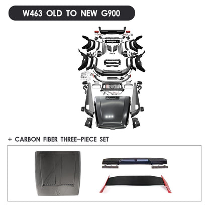 Mercedes-Benz W463/463A 2003–2024 G Wagon Exterior Upgrade to W463A/2025 465 G63/Brabus/G800/G900 Style Body Kit