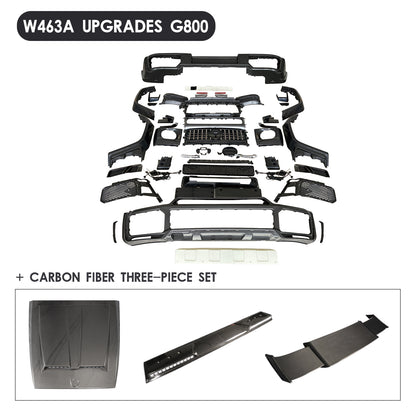 Mercedes-Benz W463/463A 2003–2024 G-Wagon Exterior Upgrade to W463A 2024 G63/Brabus/G800/G900 Style Body Kit
