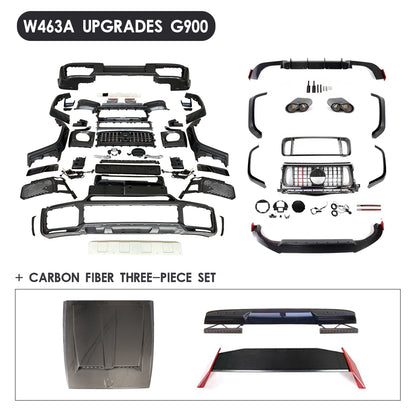 Mercedes-Benz W463/463A 2003–2024 G-Wagon Exterior Upgrade to W463A 2024 G63/Brabus/G800/G900 Style Body Kit