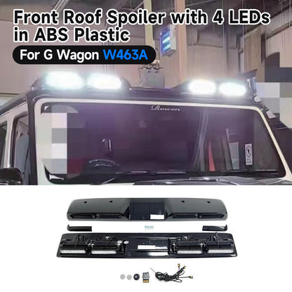BRA/4x4/6x6 Carbon Fiber Front Roof Spoiler with LED for 2019-2024 G-Class W463A