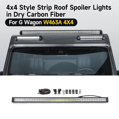 BRA/4x4/6x6 Carbon Fiber Front Roof Spoiler with LED for 2019-2024 G-Class W463A