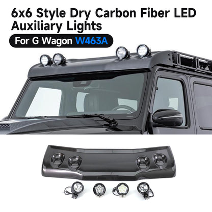 BRA/4x4/6x6 Carbon Fiber Front Roof Spoiler with LED for 2019-2024 G-Class W463A