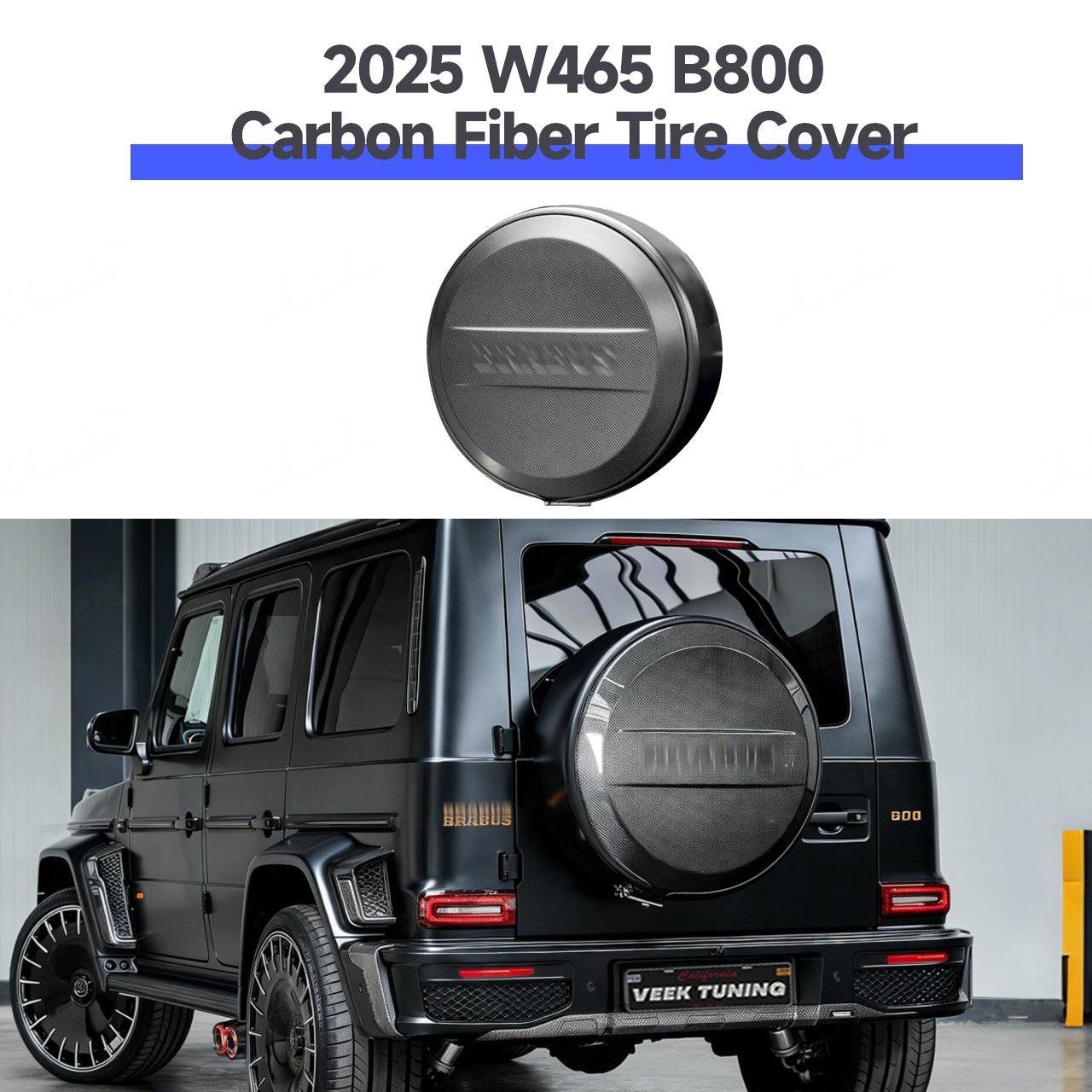 Mercedes G Wagon carbon fiber tire cover option
