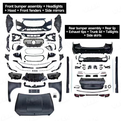 Mercedes Benz E-Class W212 (2009-2015) Upgrade Old to New AMG E53 S W214 (2025) Conversion Kit((No cutting required))