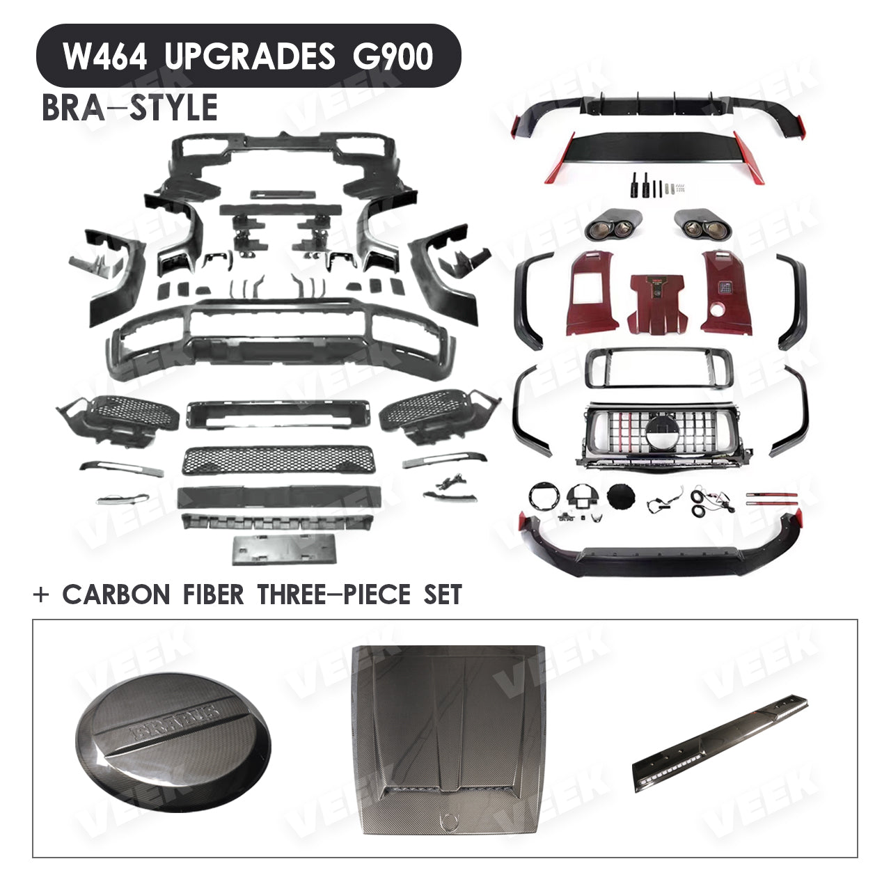 2002-2018 G Wagon Exterior Upgrade to 2023 Modification Kit